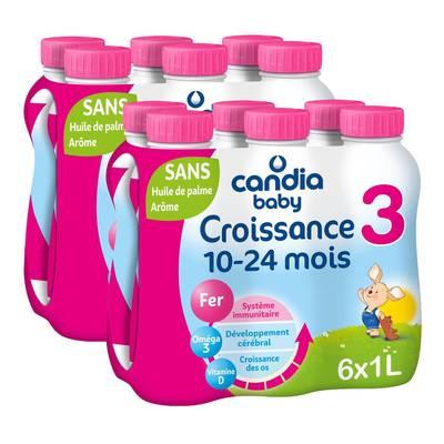 - Candia - Baby - Lait de Croissance 3 Liquide Bébé Dès 10 Mois