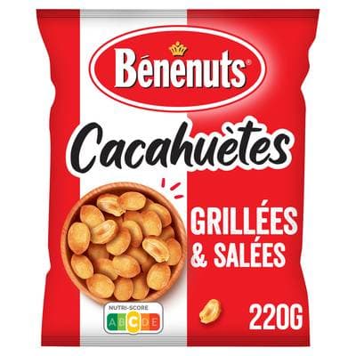 Benenuts Cacahuètes Grillées et Salées, 220g