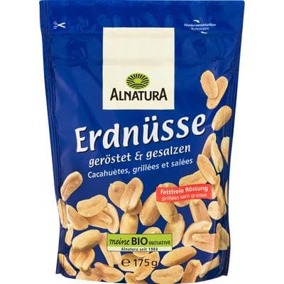 Alnatura Cacahuète grillées salées bio, 175g
