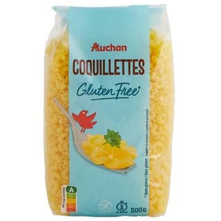 Auchan Pâtes Coquillettes Sans Gluten, 500g