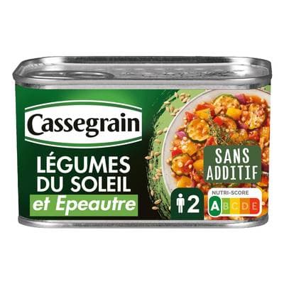 Cassegrain Légumes du soleil et épeautre, 375g