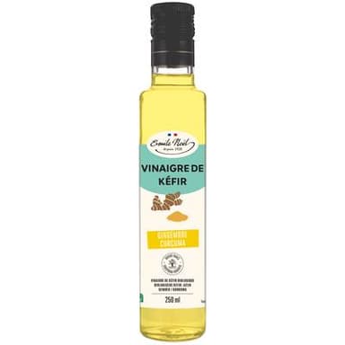 Emile Noël Vinaigre de kéfir gingembre et curcuma bio, 250ml