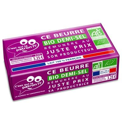 C'est qui le Patron Beurre demi-sel Bio, 250g
