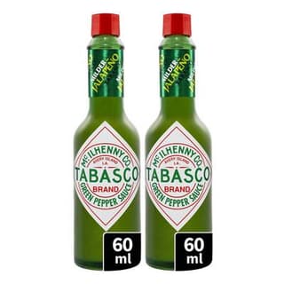Mc Ilhenny Sauce Tabasco pimentée verte en bouteille, Lot de 2x6cl