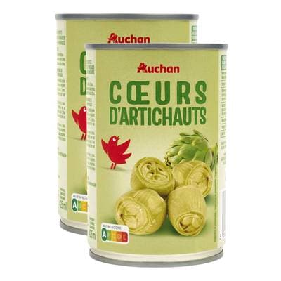 Auchan Coeurs d'Artichauts, Lot de 2x240g