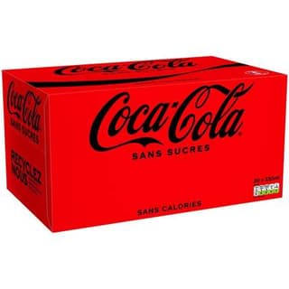 Coca-Cola Coca sans sucre, 20x33cl