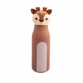 Dotz Bouteille en acier inoxydable à double paroi avec paille en silicone Milo, 350ml