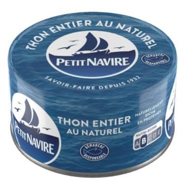 Petit Navire Thon entier au naturel Albacore, 93g