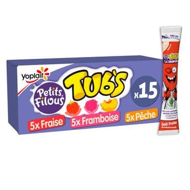 Petits Filous Yaourts Tub's Aromatisés Fruits, 555g, 15 portions