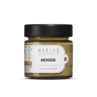 Marius, L'Épicerie Inspirée Crème d'Anchois - Anchoïade en bocal, 100g