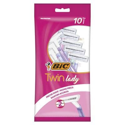 Bic Rasoirs jetable bic twin lady, 10 rasoirs