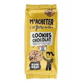 Ramdam social Biscuit cookies au pépites de chocolat, 184g