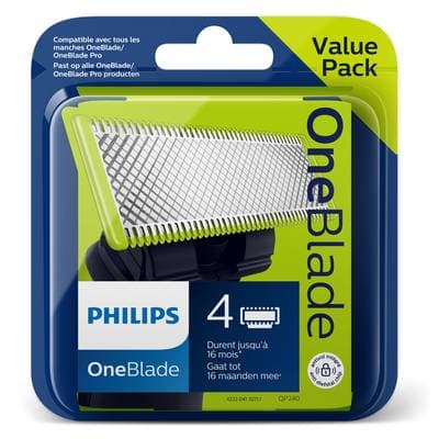 Philips Lames de rasoir Pour Homme Oneblade, 4 lames