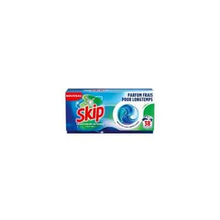 Skip Lessive Capsules Fraîcheur Intense Tout en 1, 38 capsules