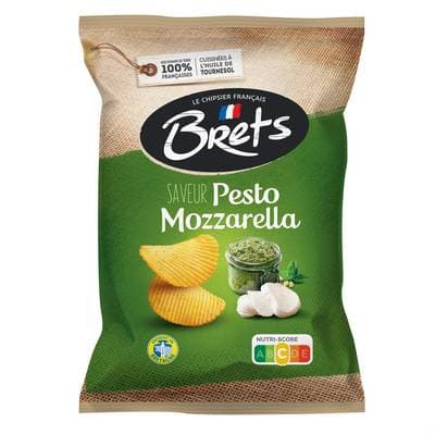 Bret's Chips Pesto Mozzarella, 125g