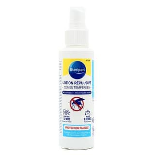 Steripan Lotion répulsive insectes zones tempérées, 100ml