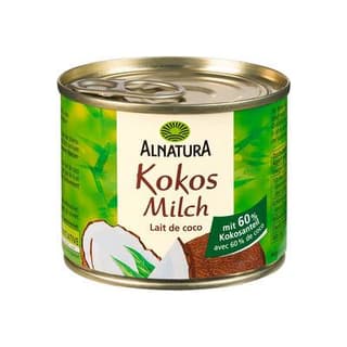 Alnatura Lait de coco bio 60% de noix de coco, 20cl
