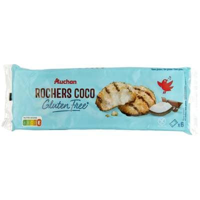 Auchan Biscuits rochers coco sans gluten, 240g