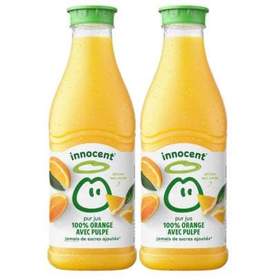 innocent Jus d'Orange Avec Pulpe, Lot de 2x90cl