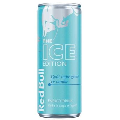 Red Bull Boisson énergisante saveur mûre givrée vanille, 25cl