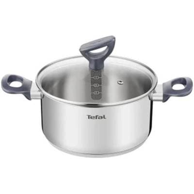 Tefal Faitout 20 cm inox + couvercle, 1 pièce