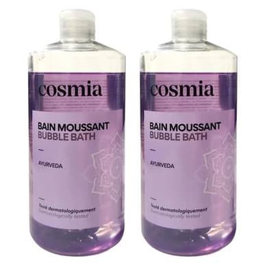 COSMIA Bain moussant ayurveda, Lot de 2x750ml