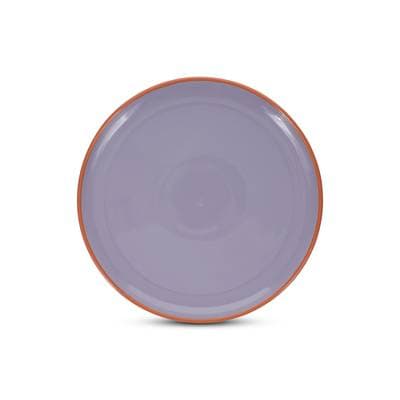 Collection Duo Assiette plate 26xH2,5cm violet/orange Duo, 1 pièce