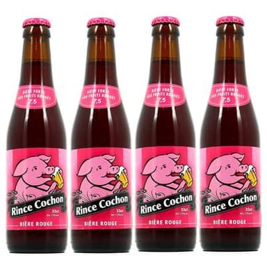Rince Cochon Bière à la cerise 7.5°, Lot de 4x33cl