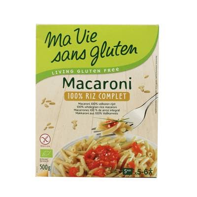 Ma Vie Sans Gluten Macaroni riz complet bio sans gluten, 500g