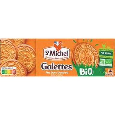 St Michel Galettes Bio au bon beurre, 130g