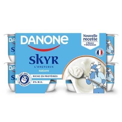 Danone Skyr nature onctueux, 4x100g