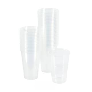 Homea Gobelets demi-pinte en PP reutilisable 33CL, 50 pièces