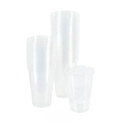 Homea Gobelets demi-pinte en PP reutilisable 33CL, 50 pièces