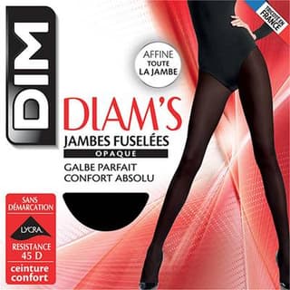 Dim Collant Diam's opaque satiné Noir 45D, Taille 4