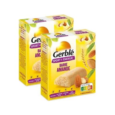 Gerblé Sport et Energie Barres aux amandes Sport et Energie, Lot de 2x6x25g