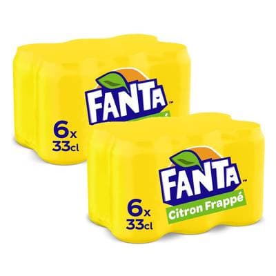 Fanta Citron frappé, Lot de 2 - 6x33cl