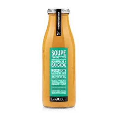 Giraudet Soupe Thaï aux Crevettes, 50cl