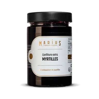 Marius, L'Épicerie Inspirée Confiture Extra Myrtilles, 375g