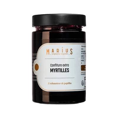 Marius, L'Épicerie Inspirée Confiture Extra Myrtilles, 375g