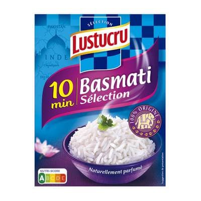 Lustucru Riz Basmati 10 min Naturellement Parfumé Vrac, 900g