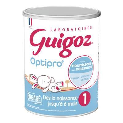  - Guigoz - Lait bébé en poudre Optipro 1er âge, 0-6 mois