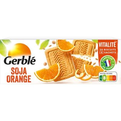 Gerblé Vitalité 20 Biscuits Soja Orange -39% de sucres en moins, 280g