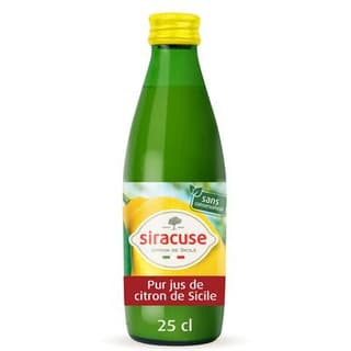 Siracuse Pur Jus de citron de Sicile, 25cl