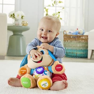 0887961612042 - Fisher-Price - Peluche interactive Puppy Eveil progressif- FPM44
