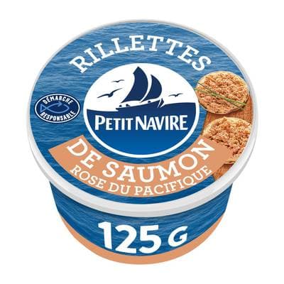 Petit Navire Rillettes de Saumon rose du Pacifique, 125g