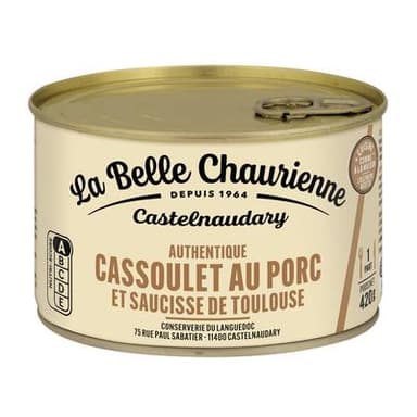 La Belle Chaurienne Cassoulet au Porc et Saucisses de Toulouse, 420g