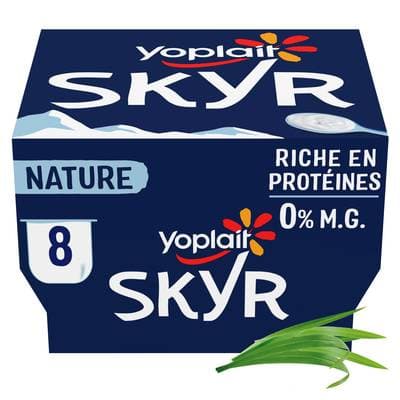 Yoplait Skyr Nature 0%, 8x100g