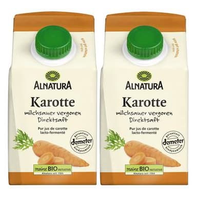 Alnatura Jus de carotte Bio Demeter, Lot de 2x50cl