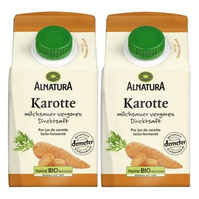Alnatura Jus de carotte Bio Demeter, Lot de 2x50cl