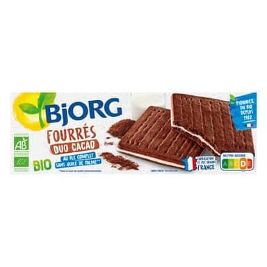 Bjorg Fourrés duo cacao bio, 150g